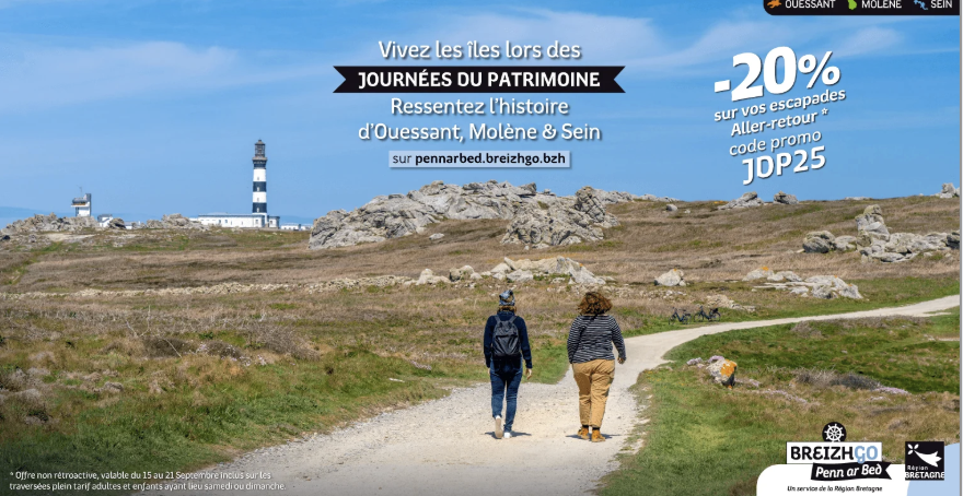 Visitez les îles de Ouessant, Sein et Molène en famille pour les journées du patrimoine 