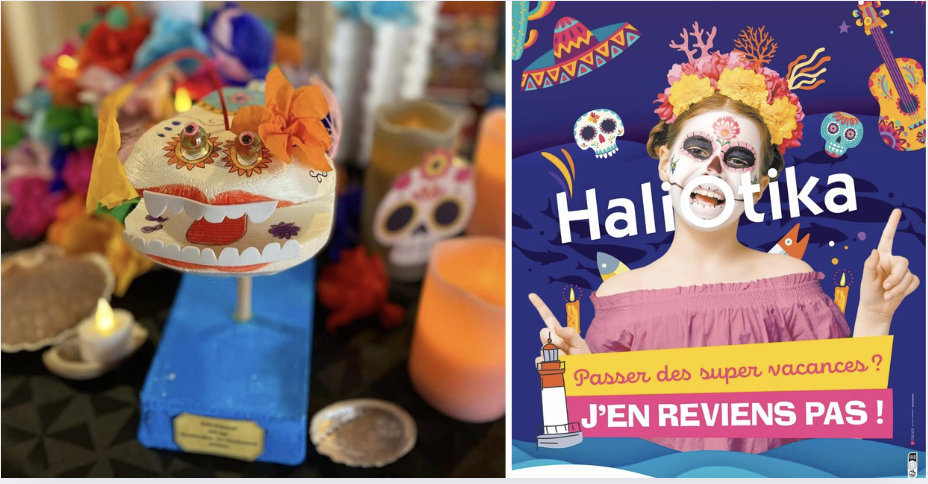 Atelier créatif Halloween "le Trophée du pêcheur Calaveras" à Haliotika, Guilvinec