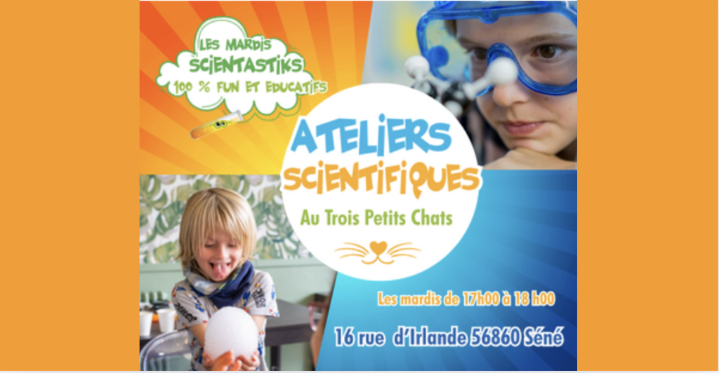 Club de sciences "Trois petits chats" Vannes/Séné avec les savants fous Vannes-Lorient 