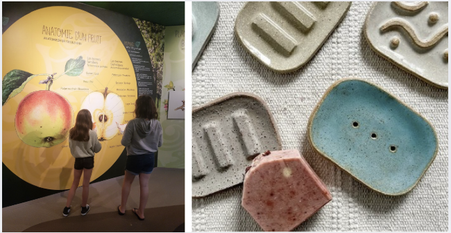 Atelier modelage céramique - Pièces de salle de bain à la Cidrerie Kerné à Pouldreuzic