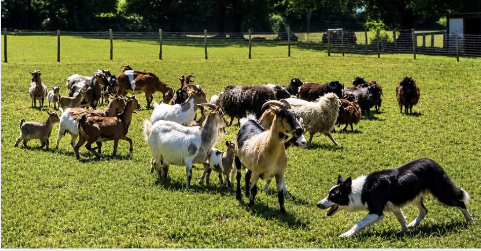 Animation chiens de troupeaux à la Ferme du Monde à Carentoir