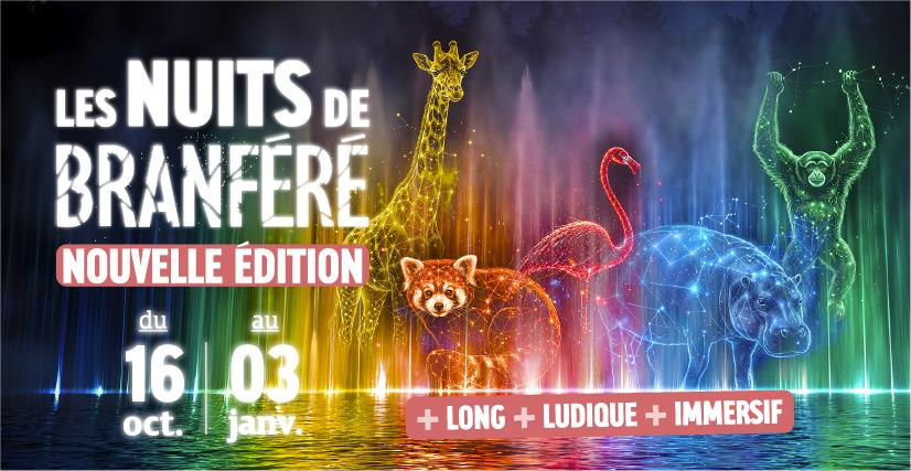 Les Nuits de Branféré 2026 : une féerie nocturne inédite en Bretagne pour toute la famille !
