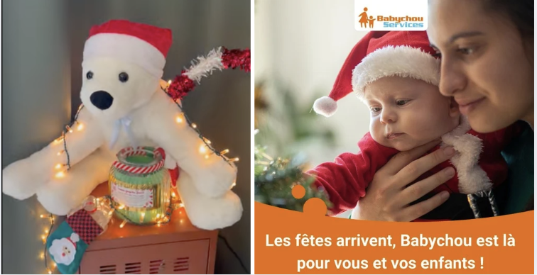 Durant les fêtes de fin d'année, Babychou services Brest est là pour vous et vos enfants de 0 à 12 ans !