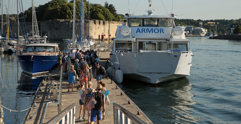 Embarquement Concarneau - Kidiklik a testé les Glénan © laetitia Scuiller