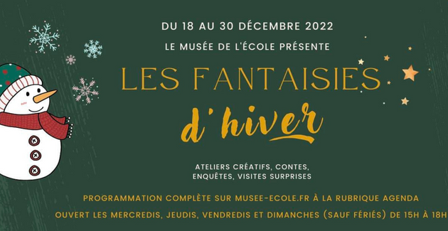 Atelier créatif "Cartes de vœux : la nature en hiver" au Musée de l'école rurale en Bretagne à Trégarvan