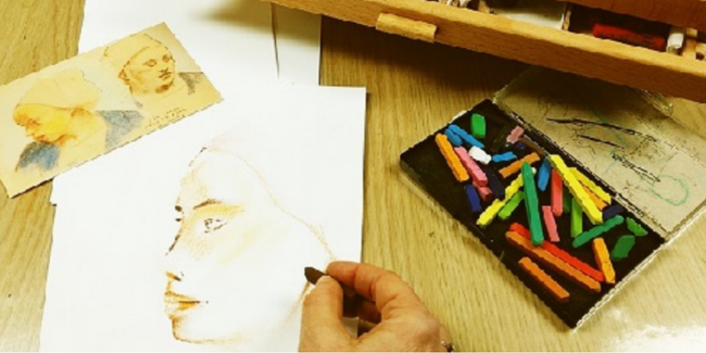 Stage de pastel sec pour explorer sa créativité en famille au Musée de Pont-Aven