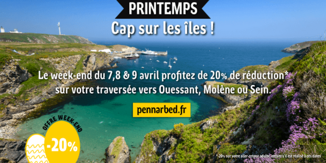 Offre Week-end Penn Ar Bed pour voyager vers les îles de Sein, Molène et Ouessant