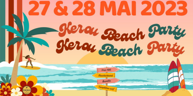 Kerou beach party 2023 au Pouldu à Clohars-Carnoët