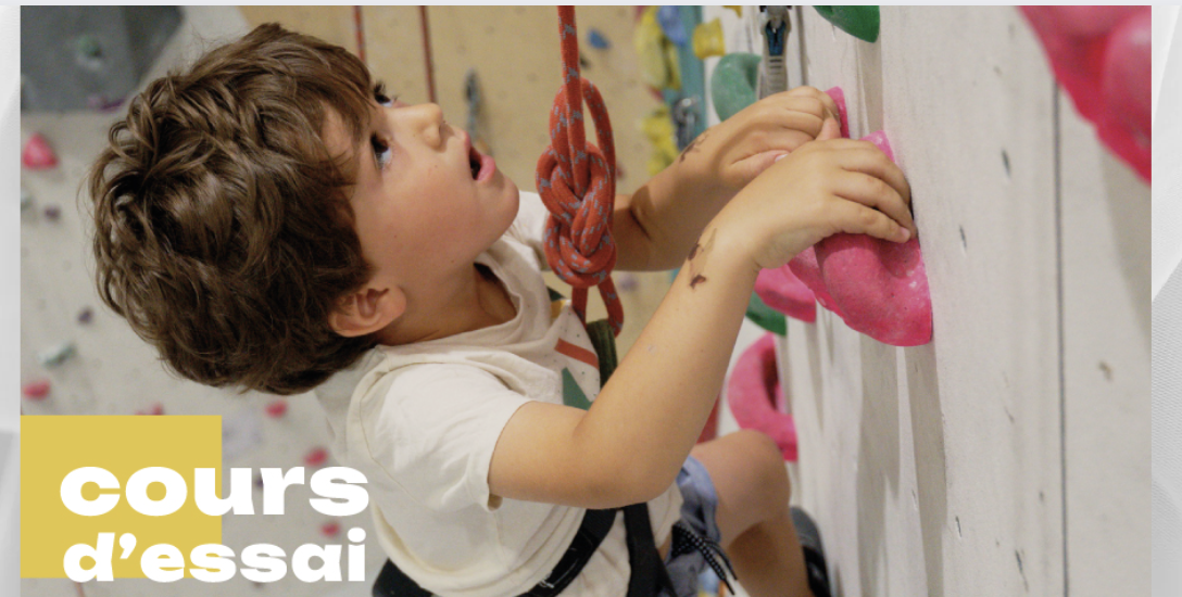 Cours d'essai gratuit enfants et ados - 3 à 18 ans - École d'escalade Climb Up Brest