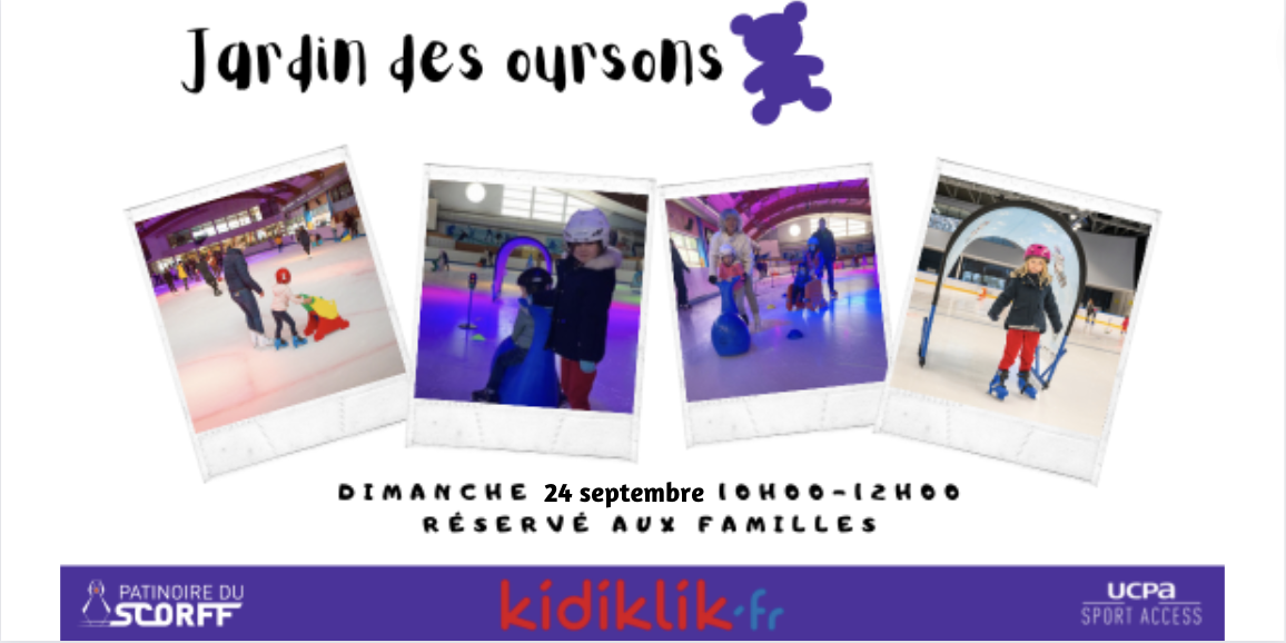 Jardin des oursons : patiner en toute sécurité dès 3 ans à la Patinoire du Scorff le 24 septembre