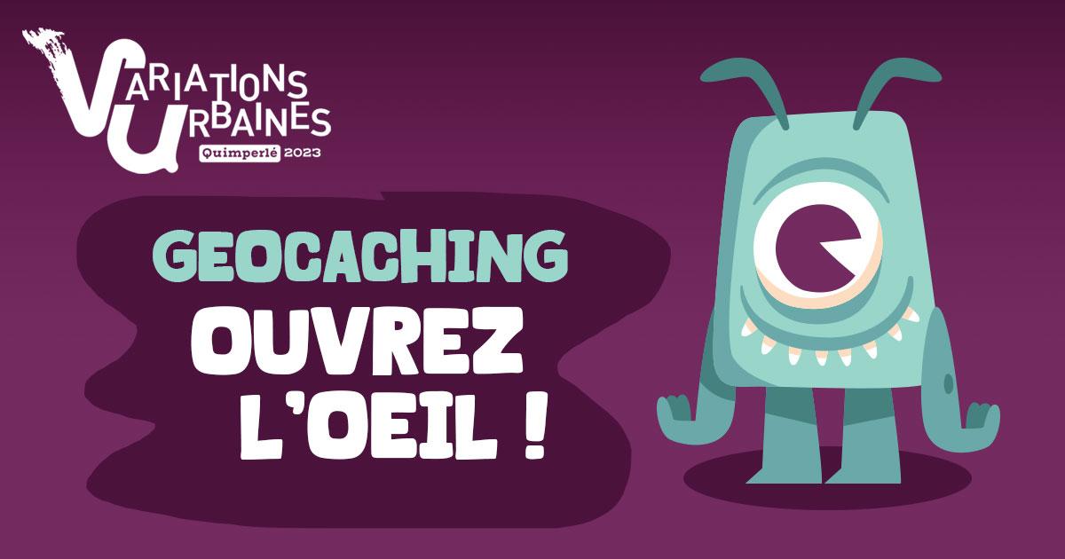 Jeu en autonomie « Variations urbaines : le géocaching » en famille à Quimperlé