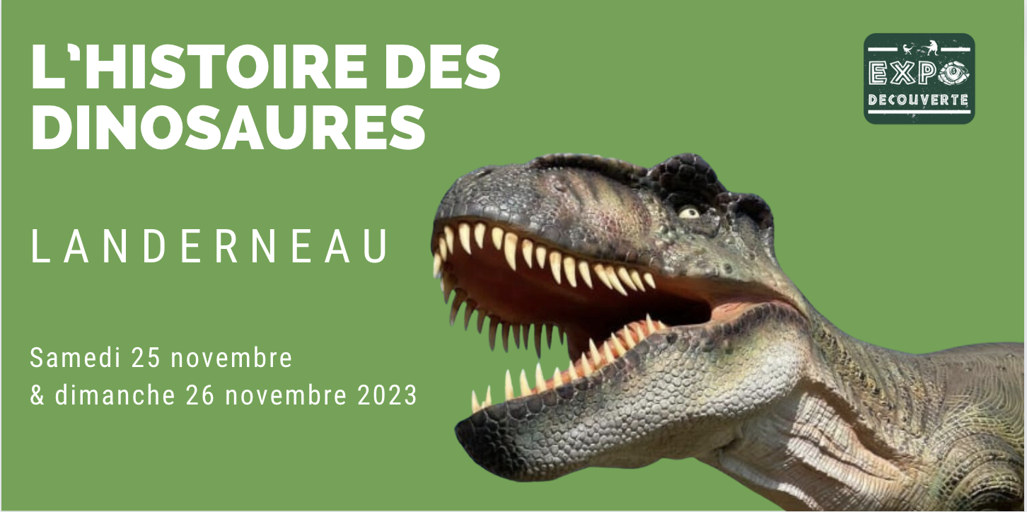 Exposition découverte : l'histoire des Dinosaures à Landerneau
