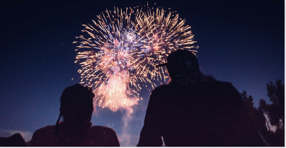 Feux d'artifice en famille dans le Morbihan pour les fêtes de Noël 2023