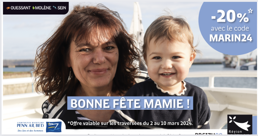 Promo bon cadeau Pass’Port pour la fête des mamies avec la Penn Ar Bed
