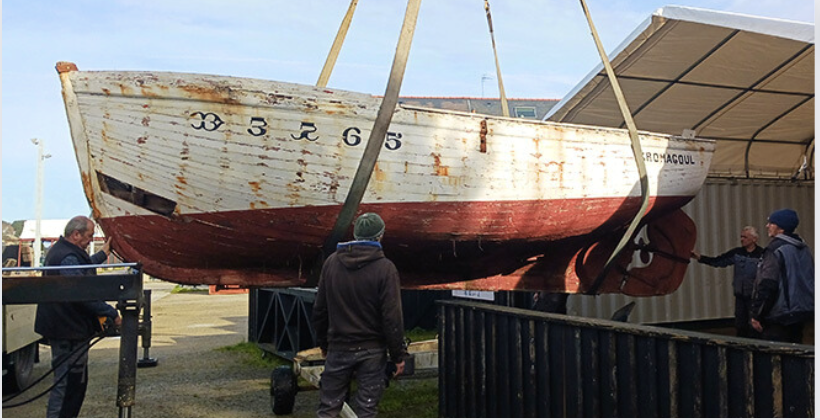 Visite du chantier de Kromagoul au Port-Musée de Douarnenez