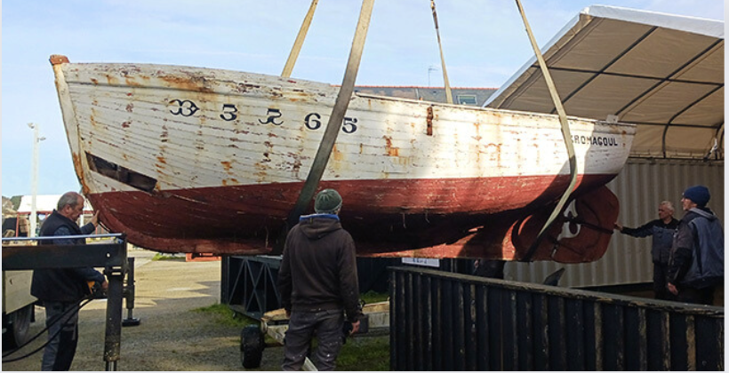 Visite du chantier de Kromagoul et projection d'un film au Port Musée de Douarnenez