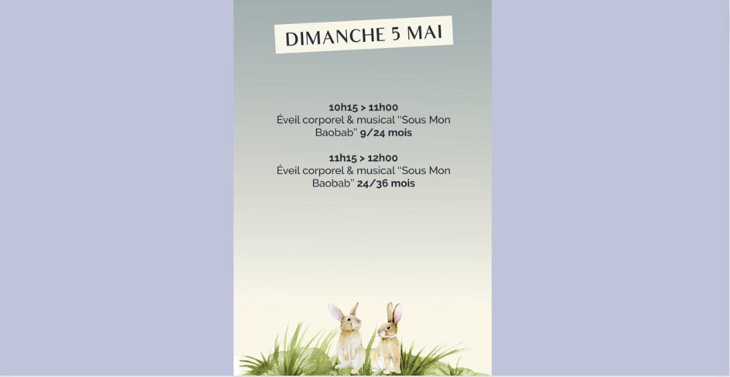 Eveil corporel et musical pour bébés de 9 à 24 mois ou petits de 2 à3 ans à La Bulle - Climb Up Brest