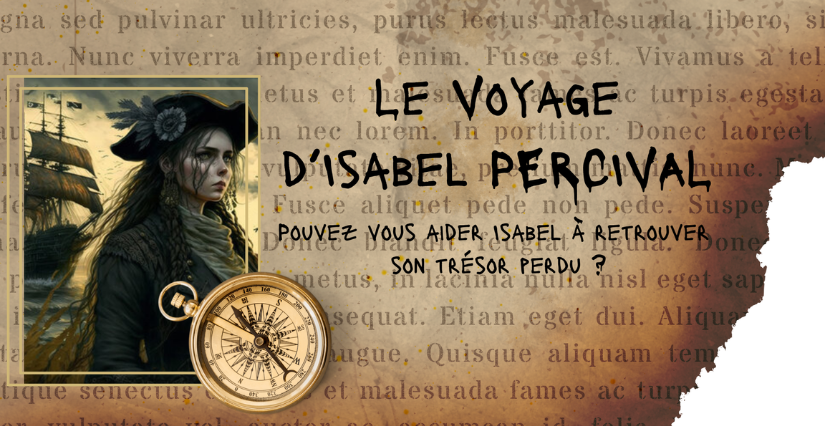 Jeu de piste "Le Voyage d'Isabel Percival" avec Aventures des Légendes à Guissény