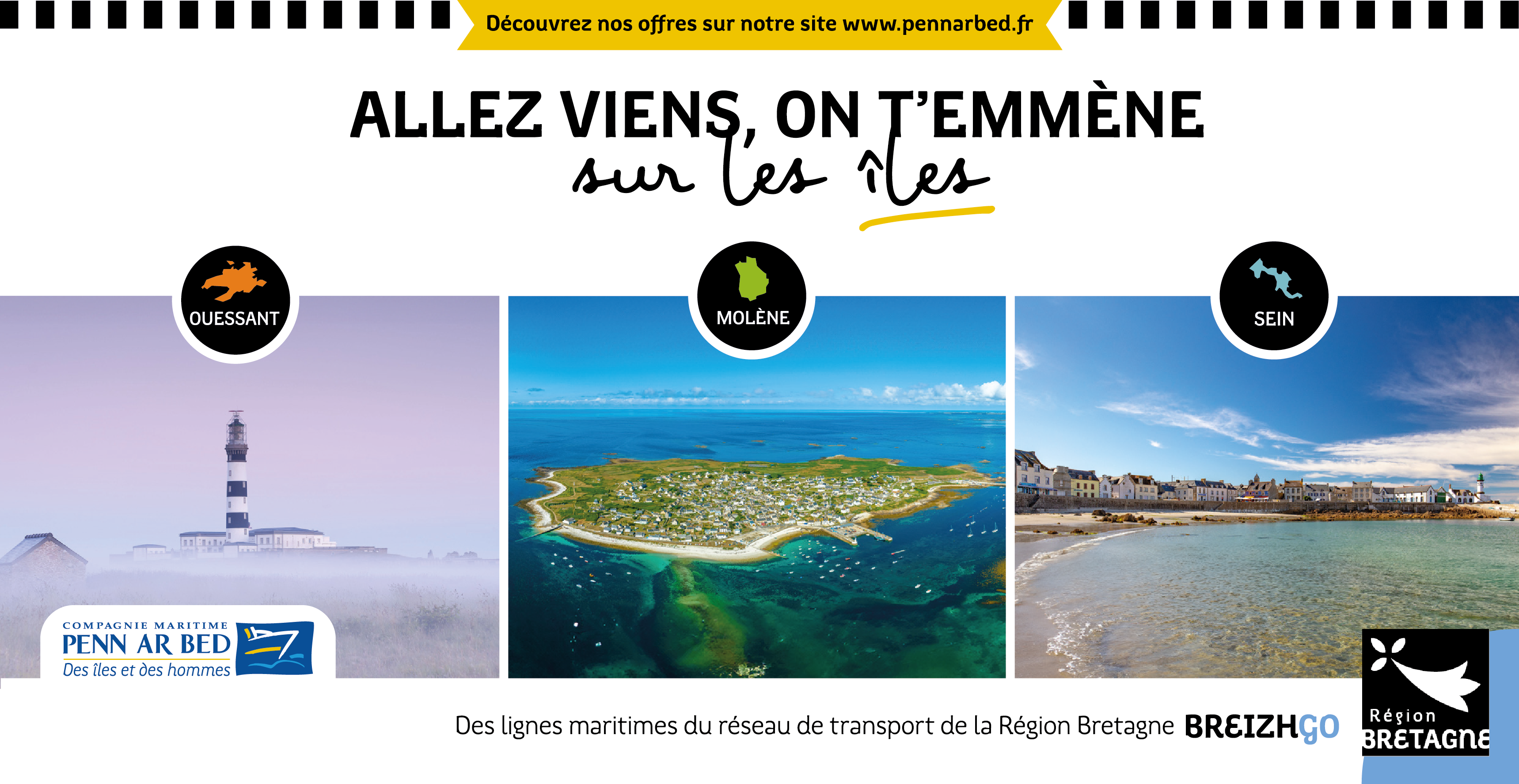 Promos de l'été pour voyager dans les îles de Sein, Ouessant et Molène à tarif réduit 