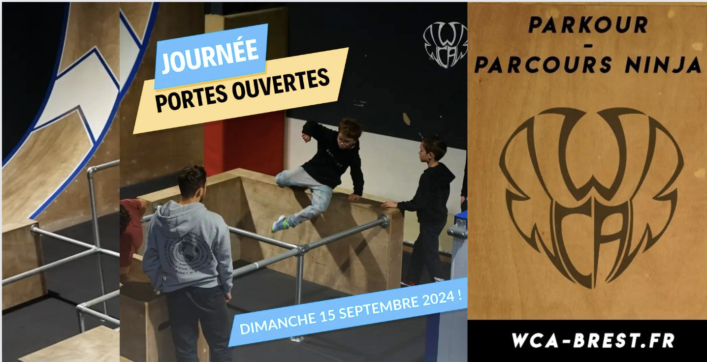 Initiation au parkour & parcours ninja -Journées portes ouvertes - West Coast Academy - BREST