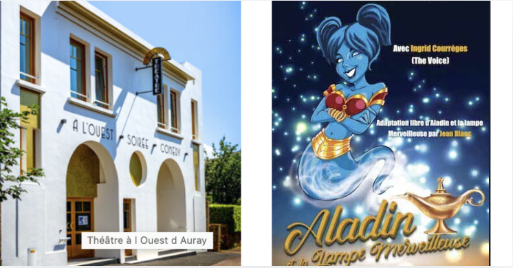 Aladin et la lampe merveilleuse - spectacle enfants dès 4 ans au Théâtre à l'Ouest à Auray