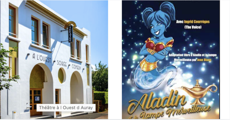  Aladin et la lampe merveilleuse - spectacle enfants dès 4 ans au Théâtre à l'Ouest à Auray