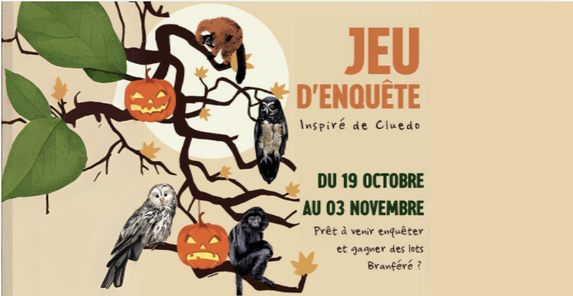 Jeu d'enquête pour Halloween au parc de Branféré