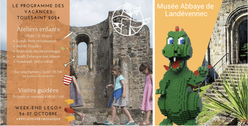 Animations des vacances d'automne à l'ancienne abbaye de Landévennec
