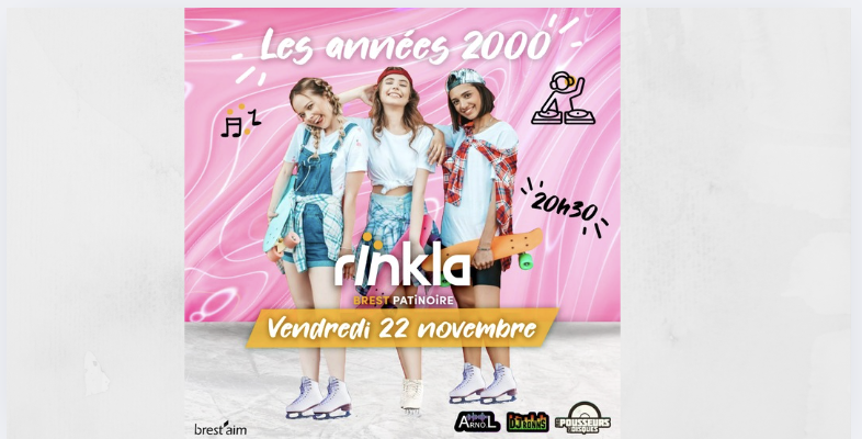 Soirée Année 2000 au Rïnkla Brest Patinoire, Brest