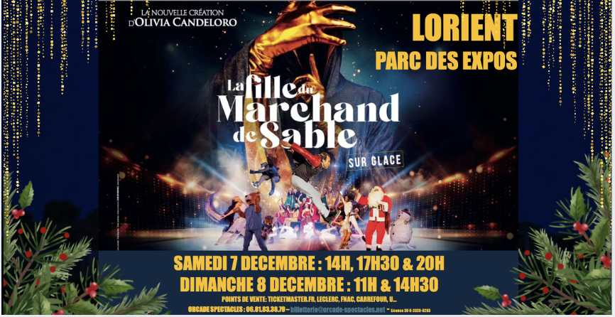 La fille du marchand de sable - spectacle familial sur glace au parc des expositions à Lanester