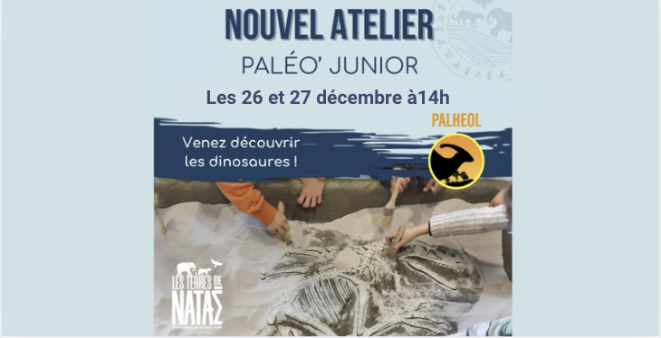 Paléo junior - stage pour les enfants de 7 à 13ans aux Terres de Nataé