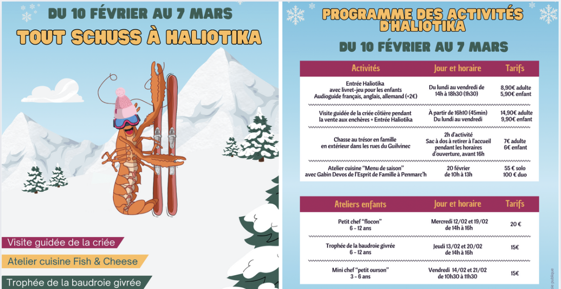 Tout schuss à Haliotika pour les vacances d'hiver, Guilvinec
