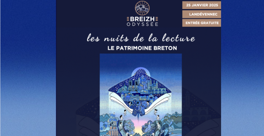 Soirée "Patrimoines Bretons" pour les Nuits de la Lecture à Breizh Odyssée Landévennec