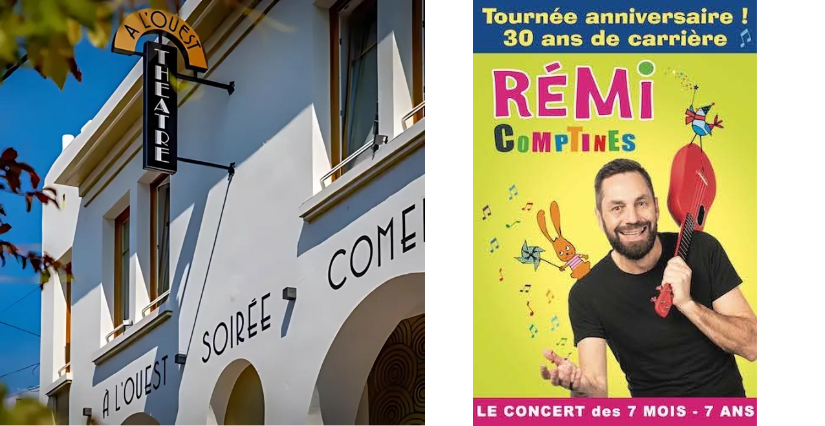 Spectacle "Le concert des comptines" par Rémi le roi des comptines au théâtre à l'Ouest à Auray