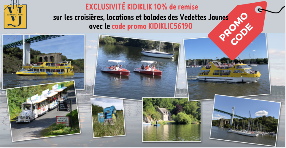 EXCLUSIVITÉ Kidiklik : réduction sur les croisières, locations et balades des Vedettes Jaunes