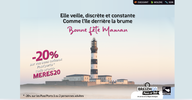 Fête des Mères : Offrez-lui un voyage pour explorer les Îles avec BreizhGo Penn ar Bed !