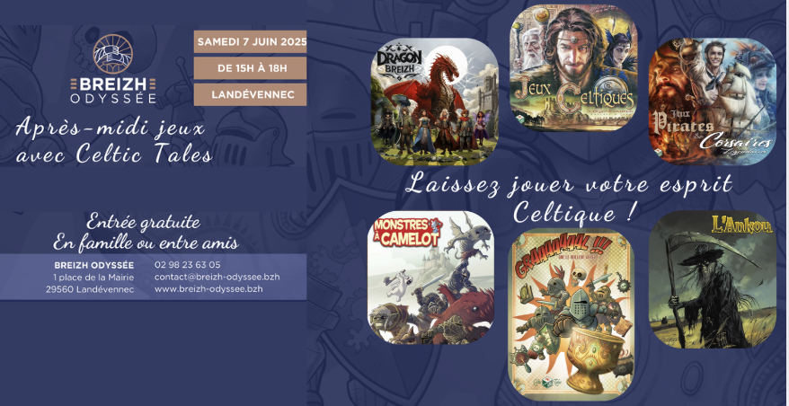 Après-midi Jeux gratuit en famille avec Celtic Tales à Breizh Odyssée, Landevennec