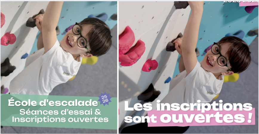 Cours d'essai gratuits pour les 3 à 18 ans à l'école d'escalade - Climb Up Brest