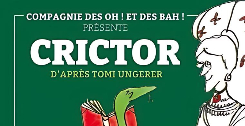 Spectacle pour tout-petits "Crictor" au Théâtre à l'Ouest à Auray Spectacle pour tout-petits "Crictor" au Théâtre à l'Ouest à Auray