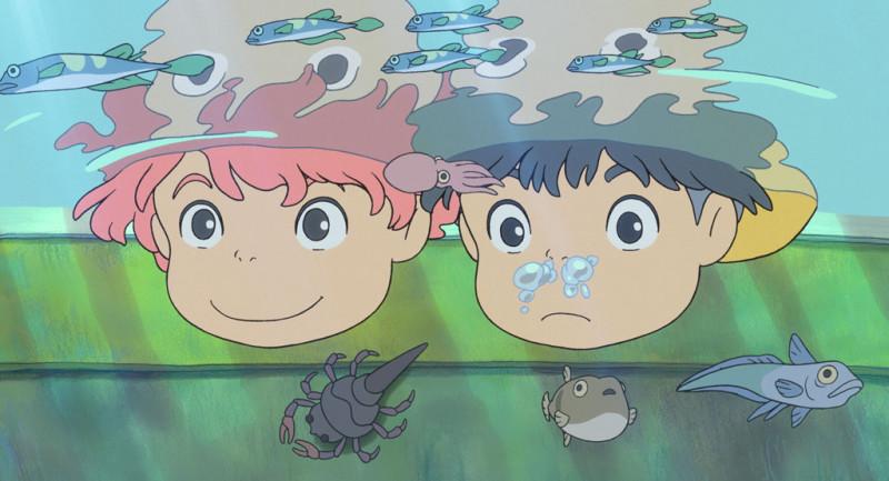 Projection cinéma "Ponyo sur la falaise" d'Hayao Miyazaki à Ostréapolis au Tour-du-Parc