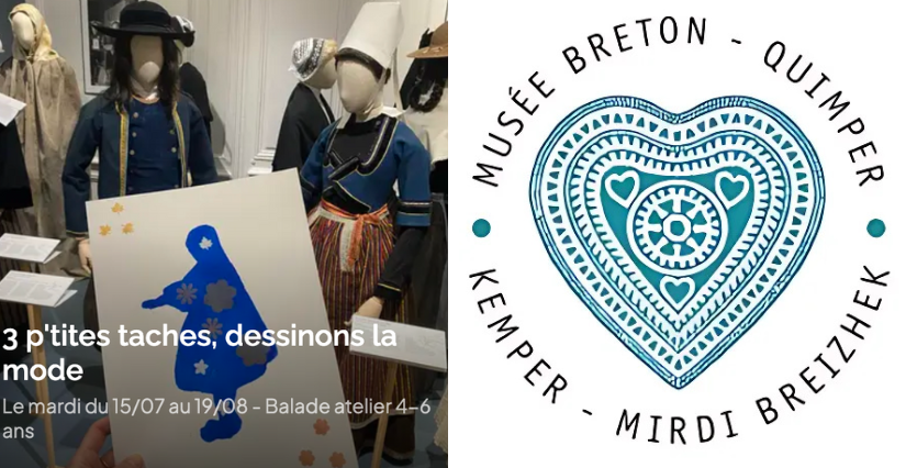 Balade contée "3 p’tites taches, dessinons la mode" au musée départemental breton à Quimper Balade contée "3 p’tites taches, dessinons la mode" au musée départemental breton à Quimper