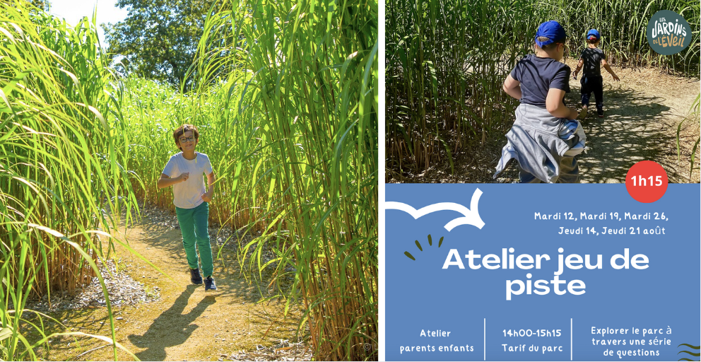 Atelier Jeu de piste parents/enfants aux Jardins de l'Éveil à Saint-Thonan
