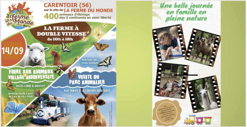 Foire aux animaux et village biodiversité à la Ferme du Monde à Carentoir