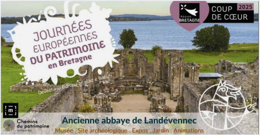 Journées du Patrimoine en famille à  l'ancienne abbaye de Landévennec