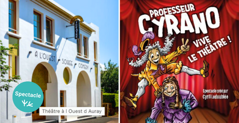 © Théâtre de l'ouest PROFESSEUR CYRANO, Vive le théâtre ! - spectacle pour les enfants dès 4 ans - Théâtre à l'ouest, Auray