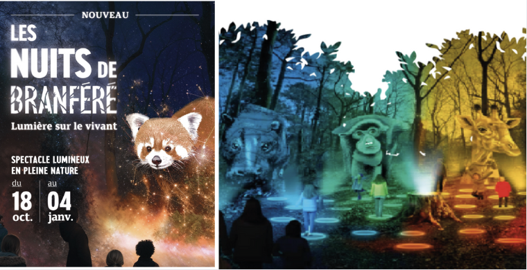 Les Nuits de Branféré - spectacle son & lumière sur le vivant à partager en famille au parc de Branféré