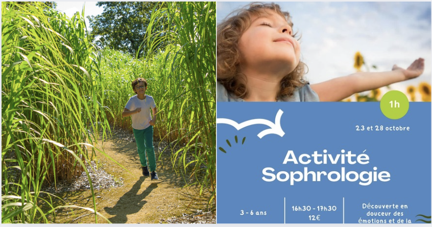 Activité sophrologie pour les enfants de pour les de -6 ans aux Jardins de l'Éveil à Saint-Thonan