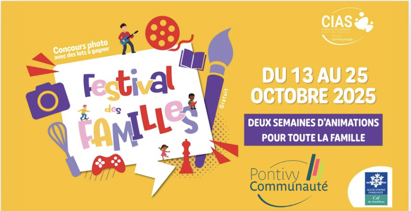 Festival des Familles Pontivy 2025 : 80 animations gratuites du 13 au 25 octobre en Centre Bretagne