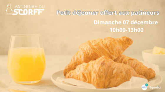 Petit déjeuner offert aux patineurs à la patinoire du Scorff à Lanester