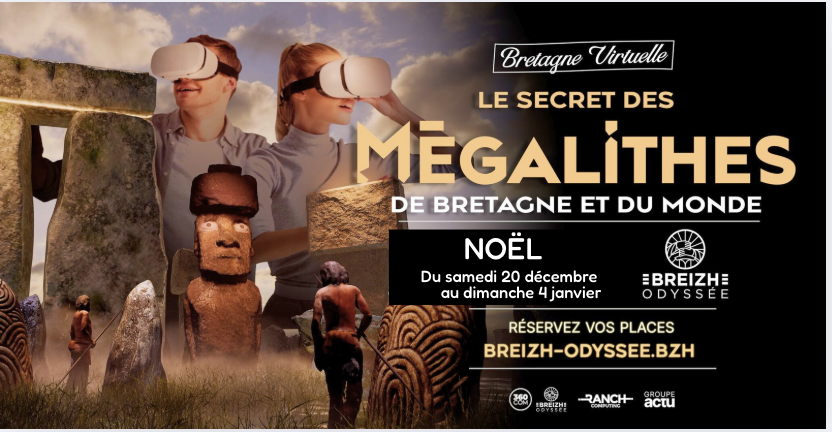 Voyagez dans 11 000 ans d’histoire en famille – Expérience en Réalité Virtuelle à Breizh Odyssée, Landévennec